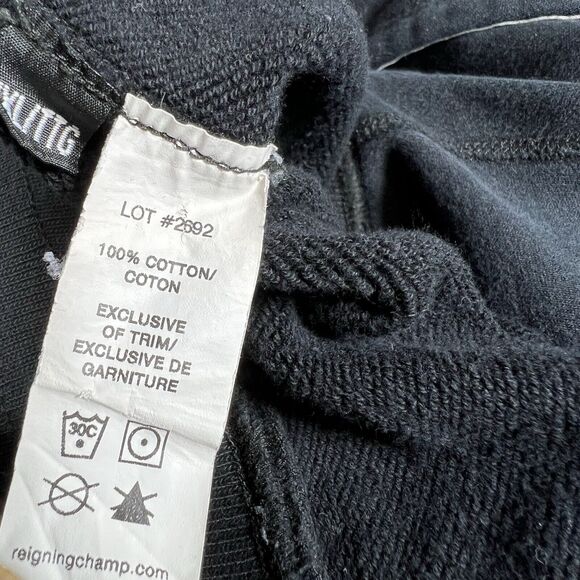 Reigning Champ Midweight Terry Standard Sweatpants Joggers XXL Black (FLAWED) - Picture 13 of 14